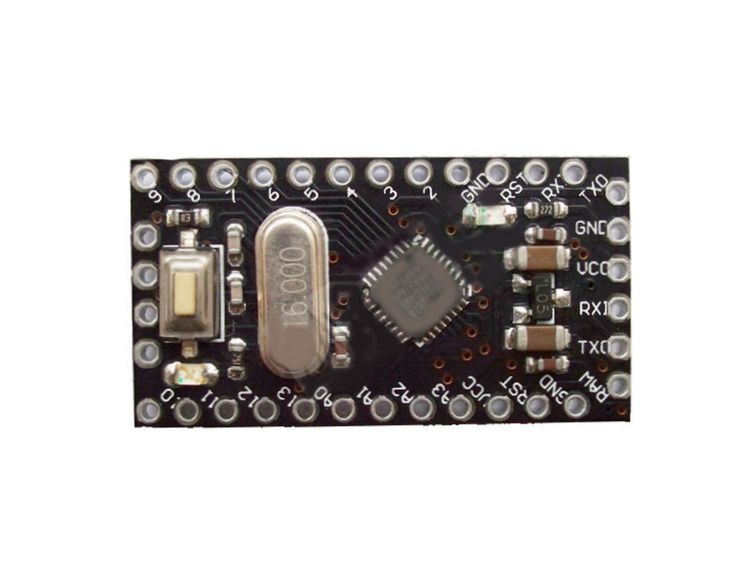 Arduino Mini Pro (ATmega168P) bovenkant